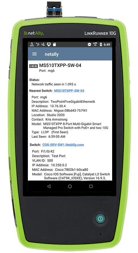 LinkRunner® 10G | Ethernet Tester | NetAlly