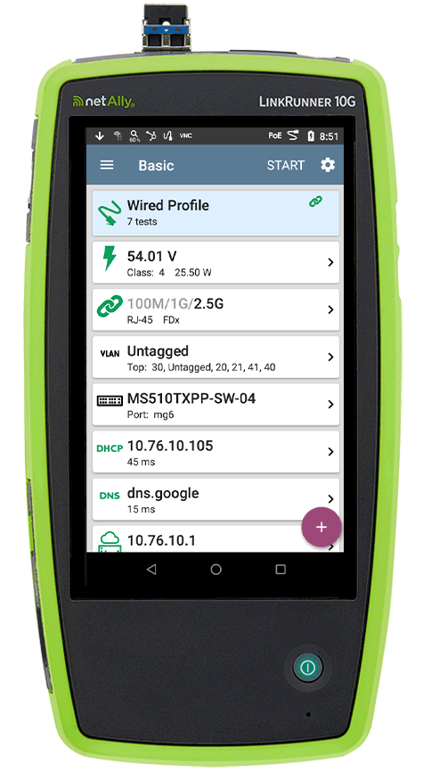 LinkRunner® 10G | Ethernet Tester | NetAlly